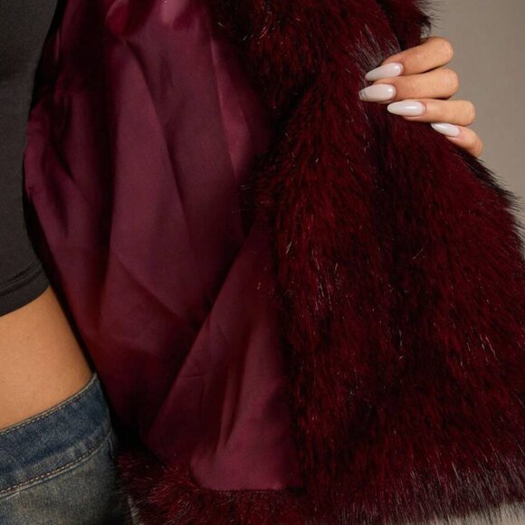 Faux Fur Hooded Jacket - Picture 8 of 8